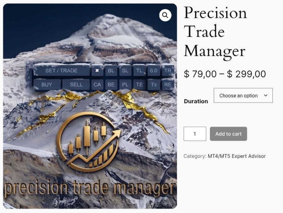 Precision Trade Manager Pricing Plans